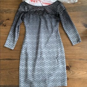 ombré bodycon dress